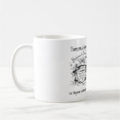  franse adverteren typografie koffiemok (Links)