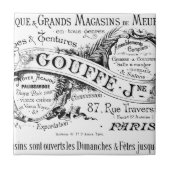  franse adverteren typografie tegeltje (Voorkant)