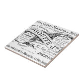  franse adverteren typografie tegeltje (Zijkant)