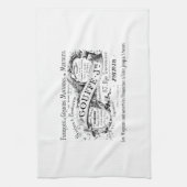  franse adverteren typografie theedoek (Verticaal)