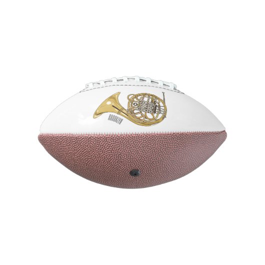 Franse afbeelding van hoorn cartoon american football (Gedraaid 270)