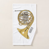 Franse afbeelding van hoorn cartoon bad handdoek (Handdoek)
