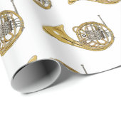 Franse afbeelding van hoorn cartoon cadeaupapier (Rol Hoek)