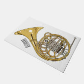 Franse afbeelding van hoorn cartoon deurmat (Schuin)