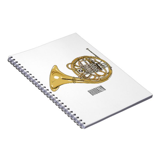 Franse afbeelding van hoorn cartoon notitieboek (Rechterzijde)