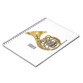 Franse afbeelding van hoorn cartoon notitieboek (Linkerzijde)