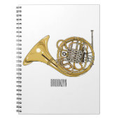 Franse afbeelding van hoorn cartoon notitieboek (Voorkant)