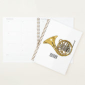 Franse afbeelding van hoorn cartoon planner (Display)