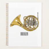 Franse afbeelding van hoorn cartoon planner (Voorkant)