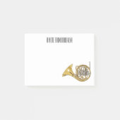 Franse afbeelding van hoorn cartoon post-it® notes (Voorkant)