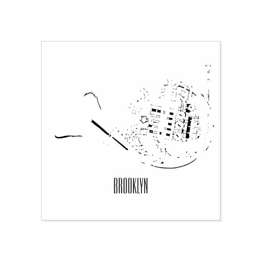 Franse afbeelding van hoorn cartoon rubberstempel (Afrduk)