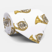 Franse afbeelding van hoorn cartoon stropdas (Opgerold)