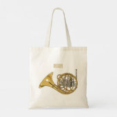 Franse afbeelding van hoorn cartoon tote bag (Achterkant)