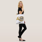 Franse afbeelding van hoorn cartoon tote bag (Op model)