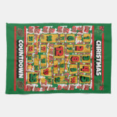 Franse afteldatum kerstrecorder theedoek (Horizontaal)