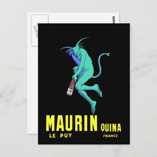  Franse alcoholreclame Briefkaart (Voorkant / Achterkant)