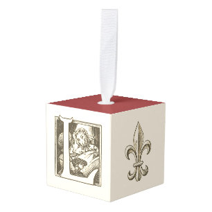 Franse alfabet blok Ornament set "L"