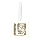 Franse alfabet blok Ornament set "L" (Voorkant)