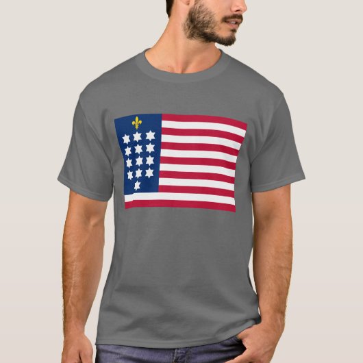 Franse alliantie vlag t-shirt (Voorkant)