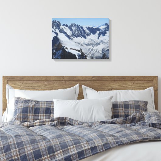 Franse Alpen Canvas Afdruk (Insitu (Slaapkamer))