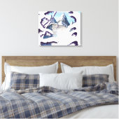 Franse Alpen Canvas Afdruk (Insitu (Slaapkamer))