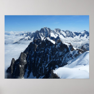 Franse Alpen Chamonix gebied Poster