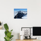 Franse Alpen Chamonix gebied Poster (Thuiskantoor)