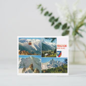 Franse Alpen, Chamonix Mt Blanc Briefkaart (Staand voorkant)