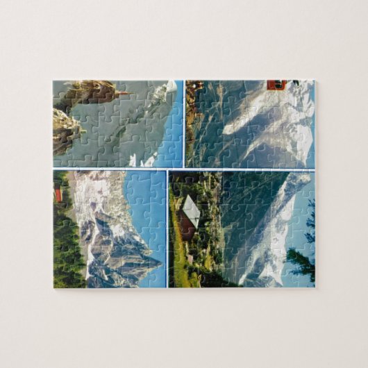 Franse Alpen, Chamonix Mt Blanc Legpuzzel (Horizontaal)