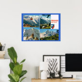 Franse Alpen, Chamonix Mt Blanc Poster (Thuiskantoor)