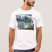  Franse Alpen, Chamonix Mt Blanc T-shirt (Voorkant)