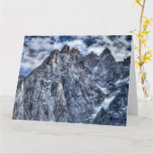 Franse Alpen Chamonix Vista Kaart (Gele Bloem)