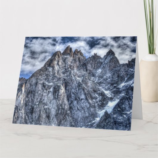 Franse Alpen Chamonix Vista Kaart (Voorkant)
