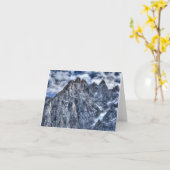 Franse Alpen Chamonix Vista Kaart (Gele Bloem)