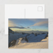 Franse Alpen Chamonix zonsopgang Briefkaart (Voorkant / Achterkant)