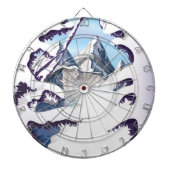 Franse Alpen Dartbord (Voorkant)