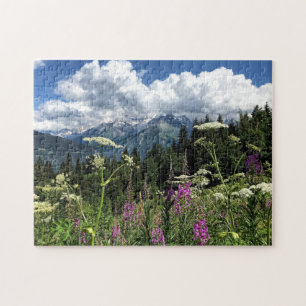 Franse Alpen en Alpenbloemen Legpuzzel