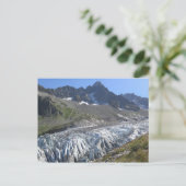 Franse Alpen glacier Briefkaart (Staand voorkant)