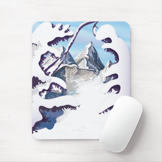 Franse Alpen Muismat (Met muis)