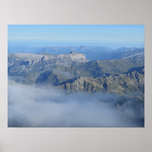 Franse Alpen Poster (Voorkant)