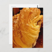 franse amandelcroissant briefkaart (Voorkant / Achterkant)