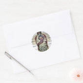 -Franse anatomie-sticker Ronde Sticker (Envelop)