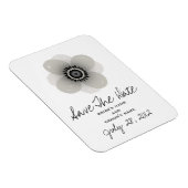Franse Anemone Bruiloft Save The Date Magnet Magneet (Rechterzijde)