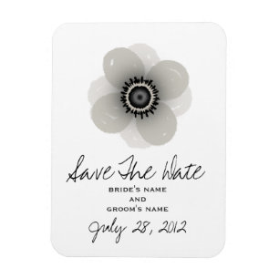Franse Anemone Bruiloft Save The Date Magnet Magneet