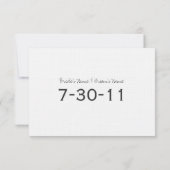 Franse Anemone Wedding Save the Date (Achterkant)