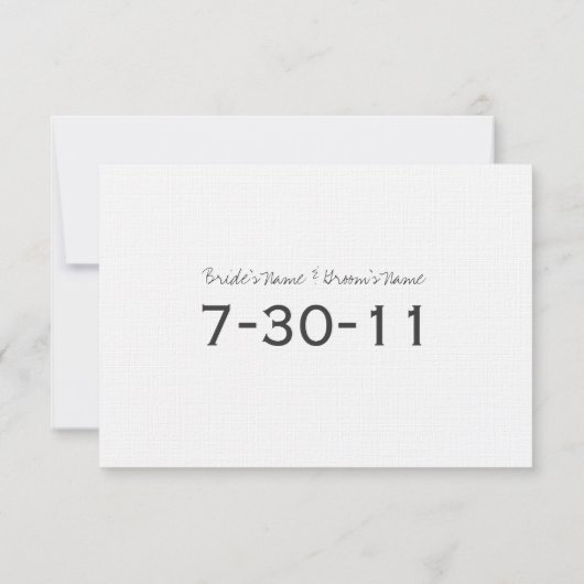 Franse Anemone Wedding Save the Date (Achterkant)