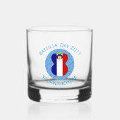 Franse Angel Bastille dag gepersonaliseerd Whisky Glas (Voorkant)