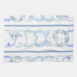 Franse Antiek Borden | BLAUWE keukenhanddoek