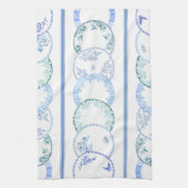 Franse Antiek Borden | BLAUWE keukenhanddoek (Verticaal)