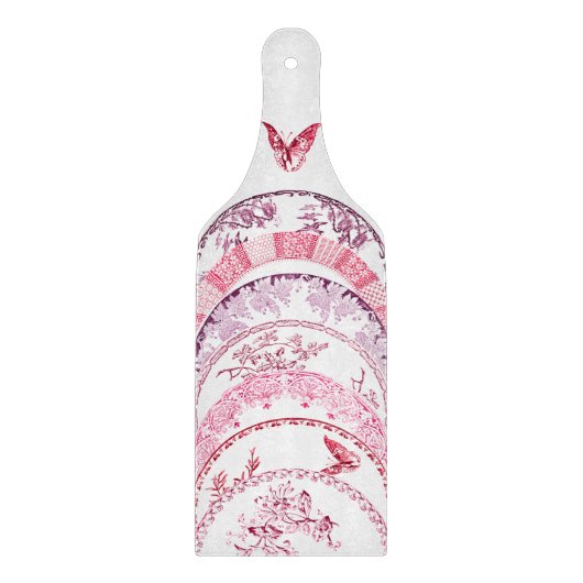 Franse Antiek Borden | RED BUTTERFLY Board Snijplank (Voorkant)